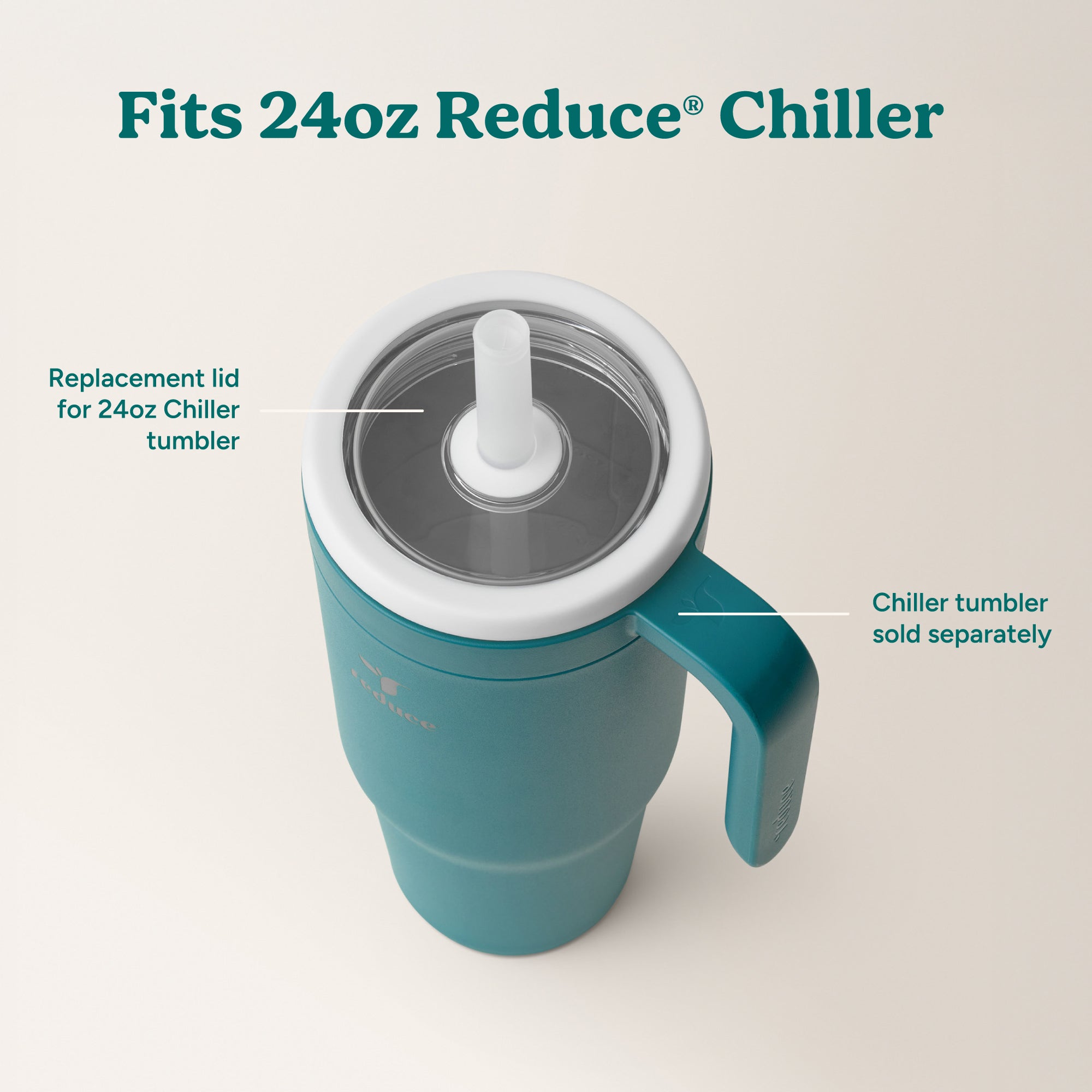 Chiller Medium Lid & Straw Set - Image 4