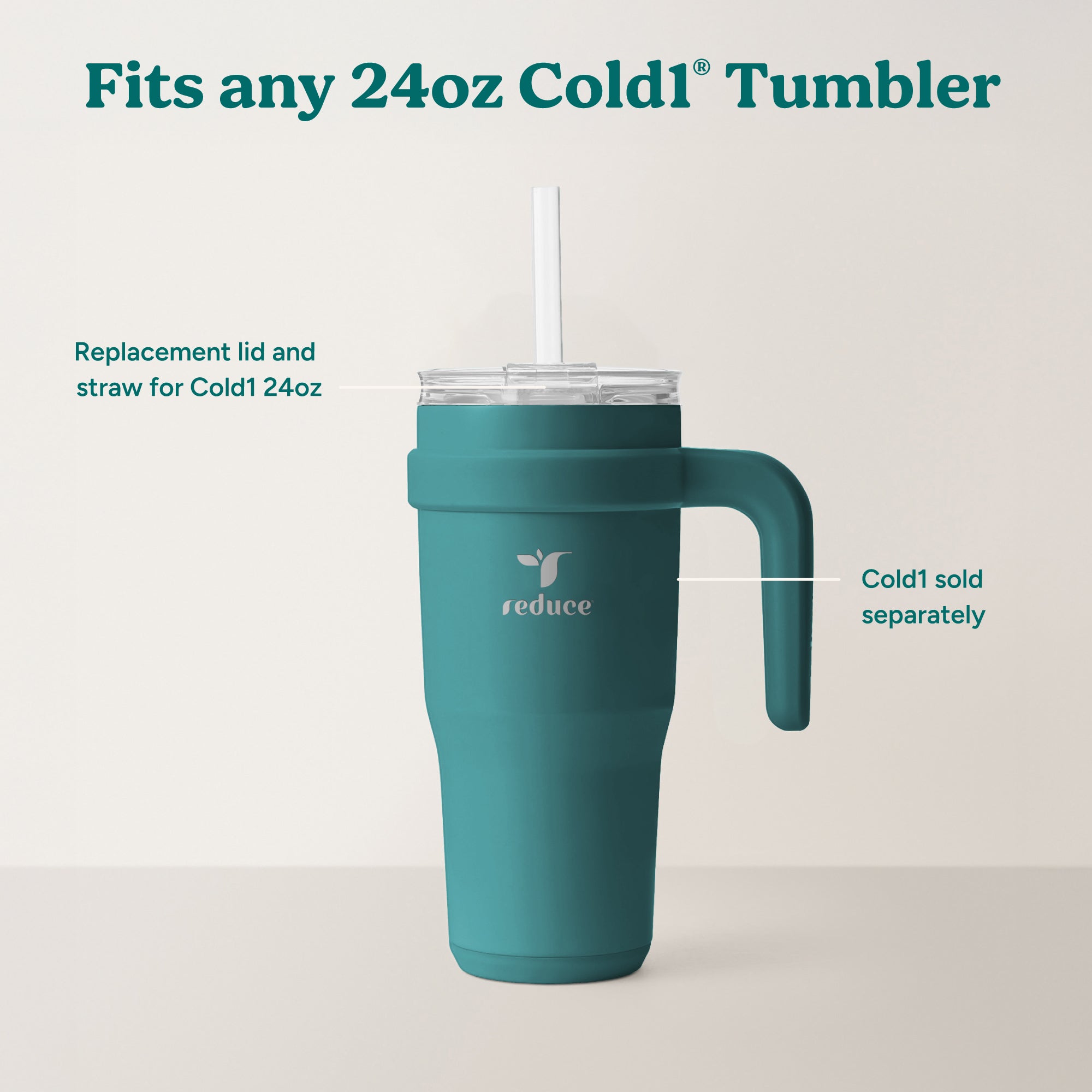 Cold1 Lid & Straw - Medium - Image 4