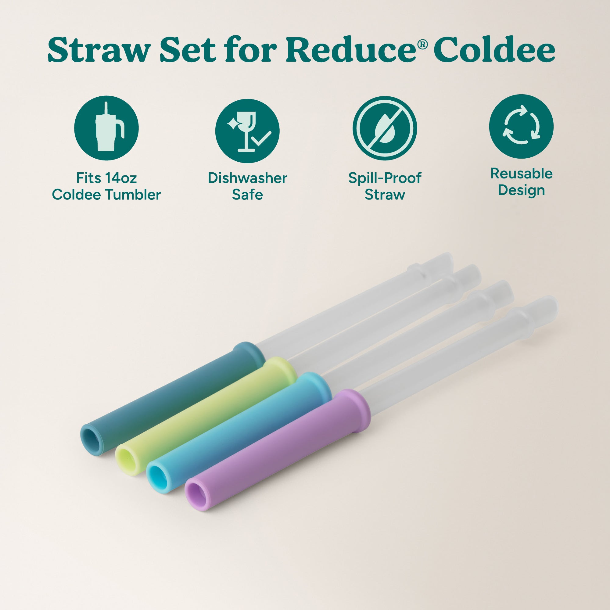 Coldee Straw Set 4PK - Image 2