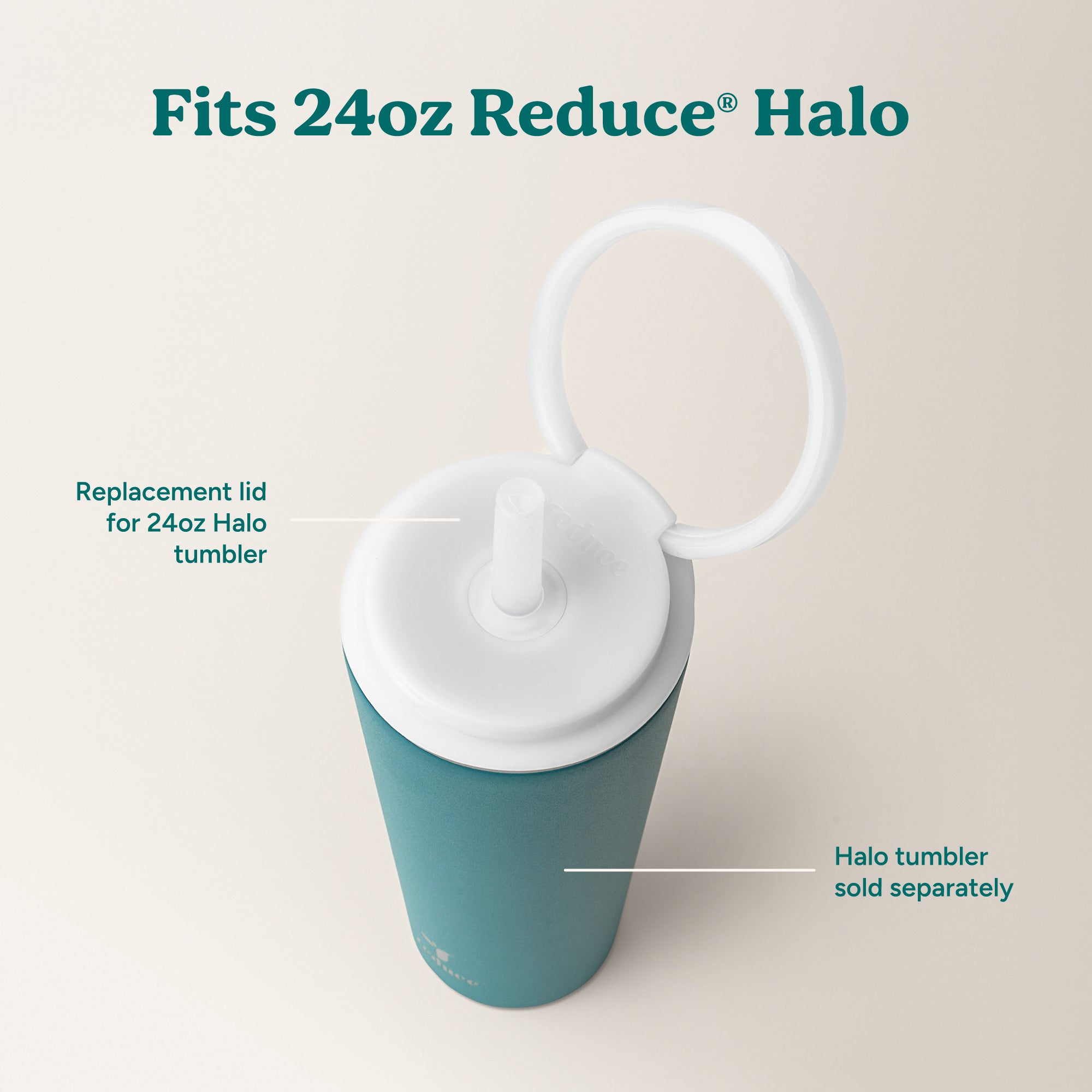 Halo Medium Lid & Straw Set - Image 4