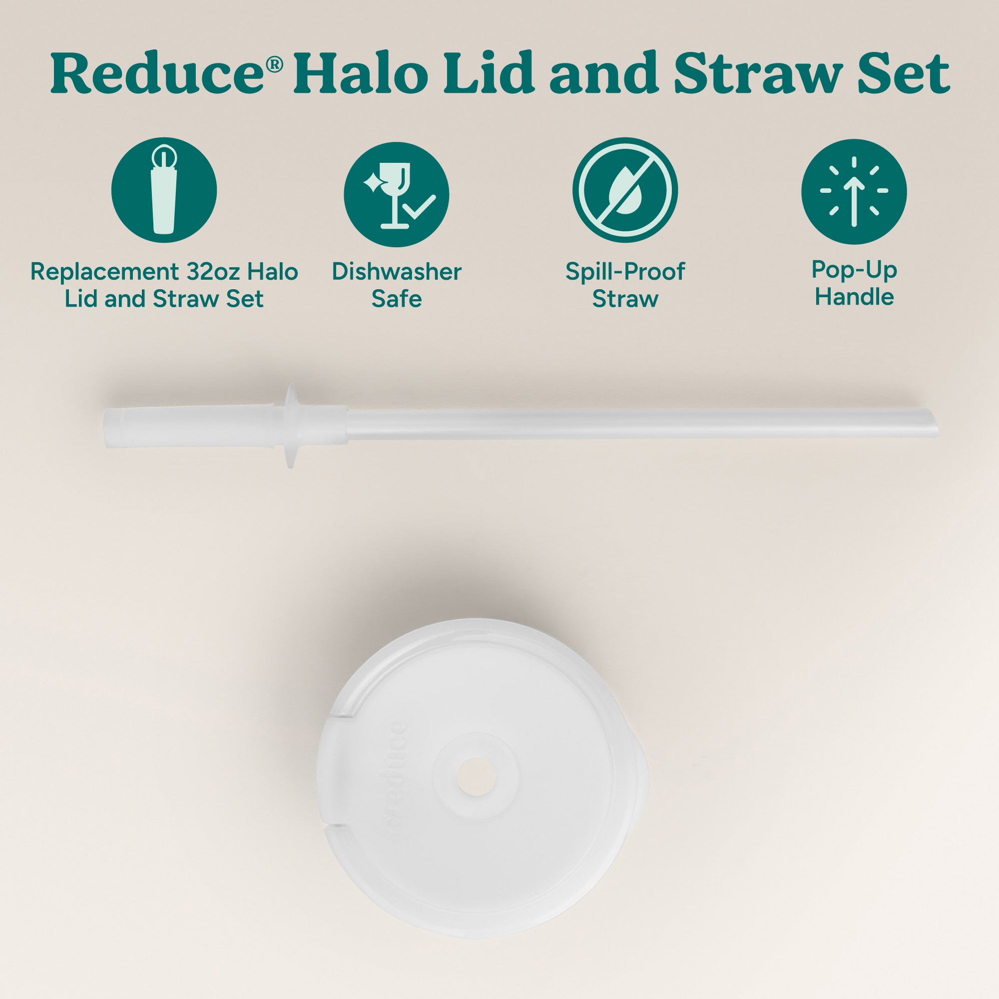 Halo Large Lid & Straw Set - Image 2