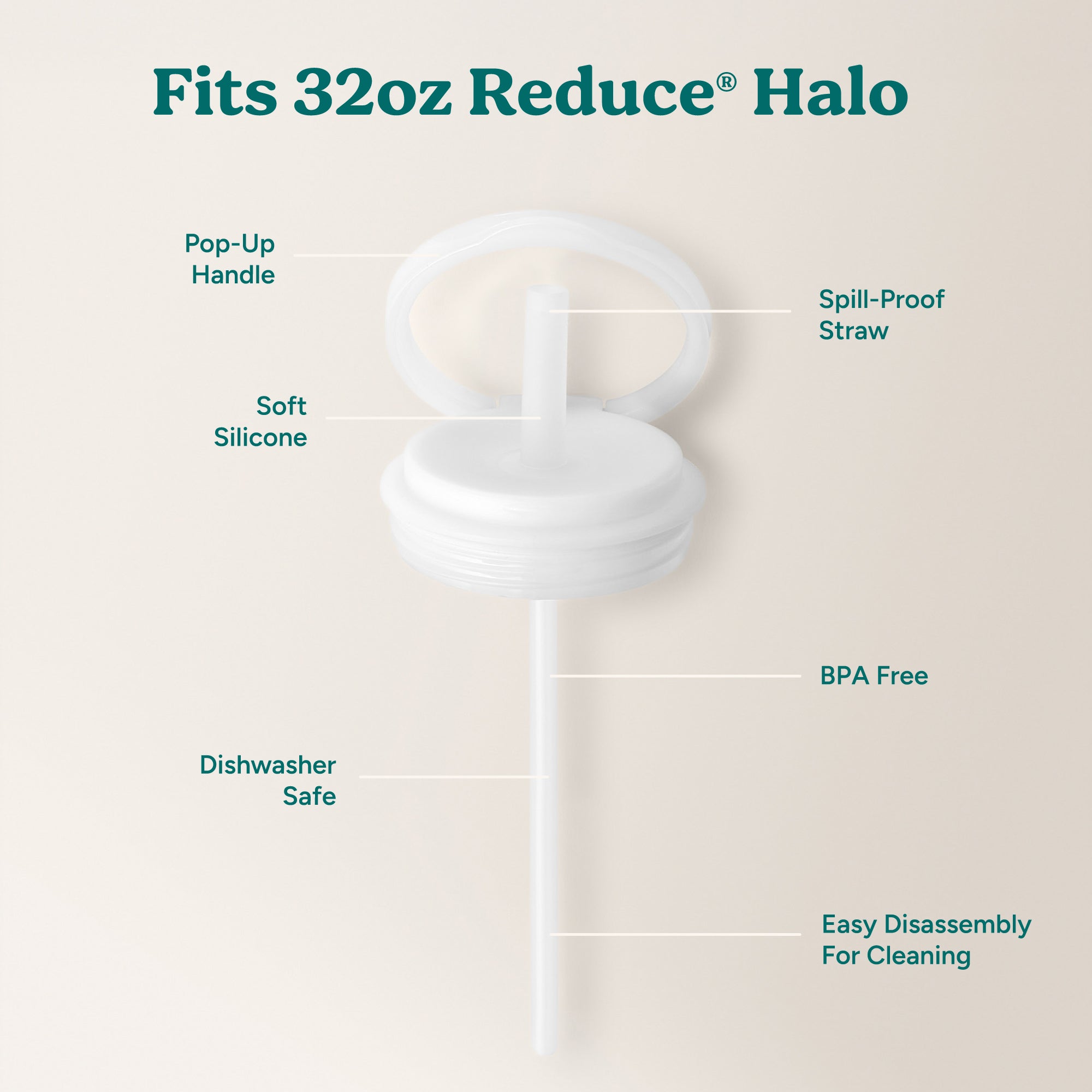 Halo Large Lid & Straw Set - Image 3
